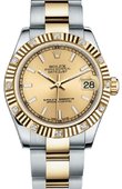 Rolex Datejust 178313 chio 31mm Steel and Yellow Gold