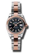 Rolex Datejust Ladies 179161 bkso 26mm Steel and Everose Gold