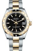 Rolex Datejust 178343 bkio 31mm Steel and Yellow Gold