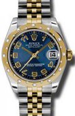 Rolex Datejust 178343 blcaj 31mm Steel and Yellow Gold 