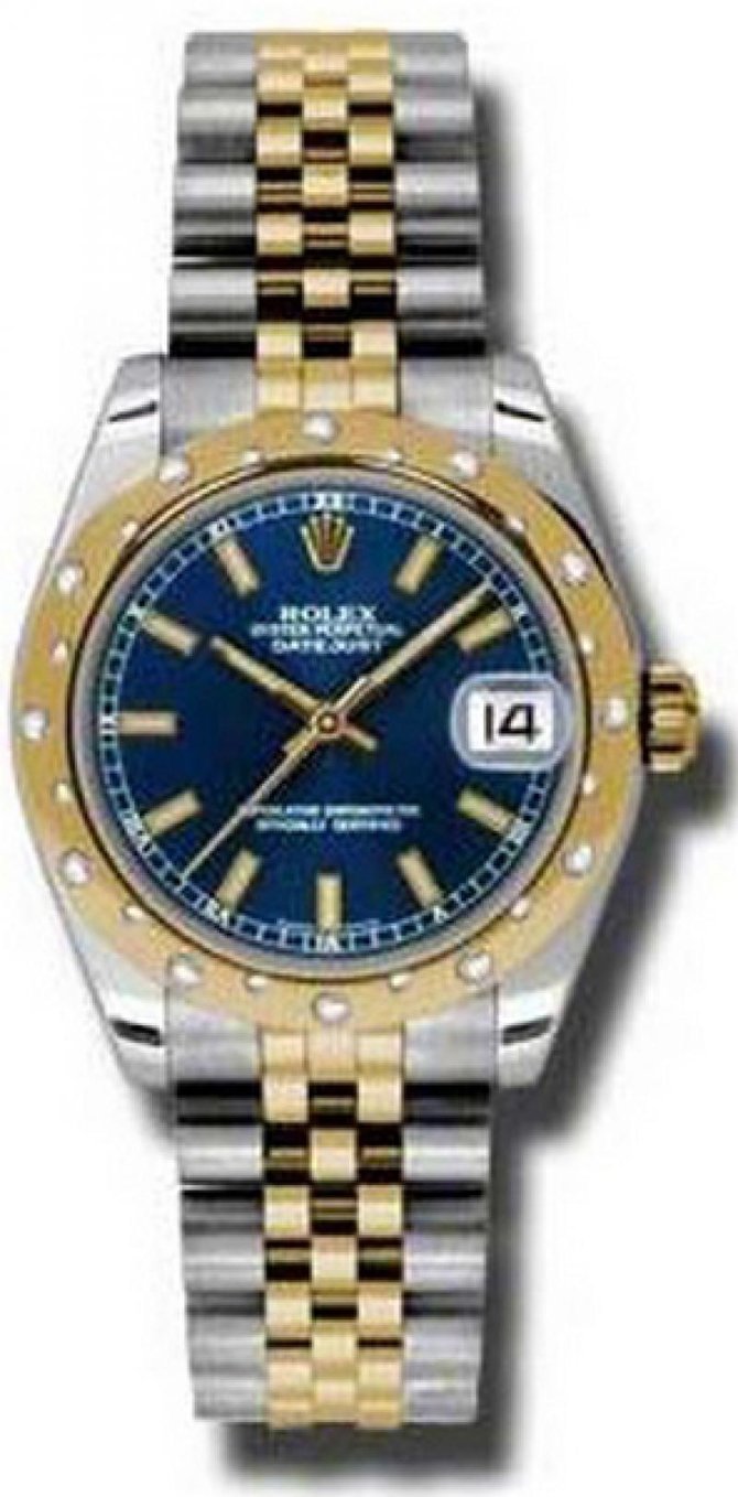 Rolex 178343 blij Datejust 31mm Steel and Yellow Gold  - фото 1