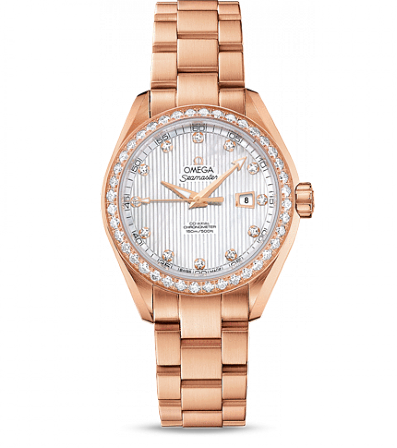 231.55.34.20.55.002 Omega Aqua terra 150m co-axial Seamaster Ladies