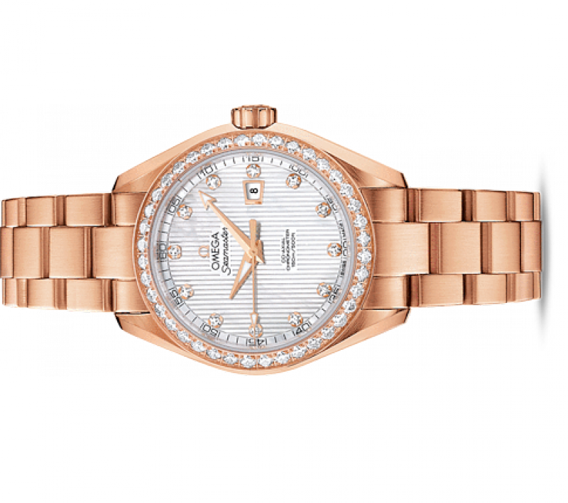 231.55.34.20.55.002 Omega Aqua terra 150m co-axial Seamaster Ladies