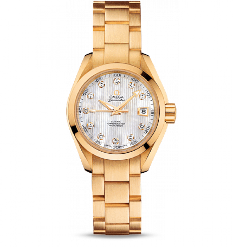231.50.30.20.55.002 Omega Aqua terra 150m co-axial Seamaster Ladies