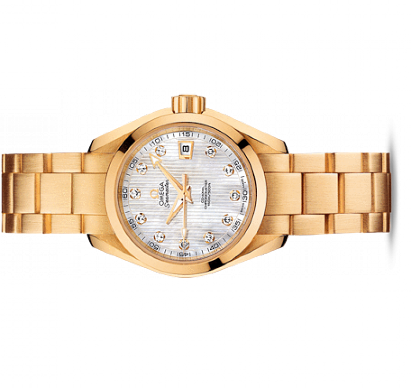 231.50.30.20.55.002 Omega Aqua terra 150m co-axial Seamaster Ladies
