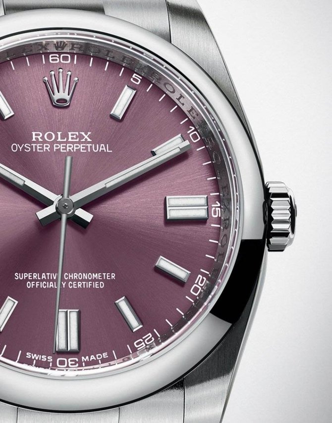 Rolex 116000 Red Grape Oyster Perpetual No Date - фото 3