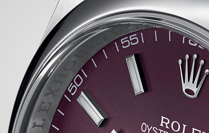 Rolex 116000 Red Grape Oyster Perpetual No Date - фото 4