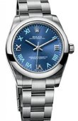 Rolex Oyster Perpetual 177200 Azzurro roman blue dial No Date