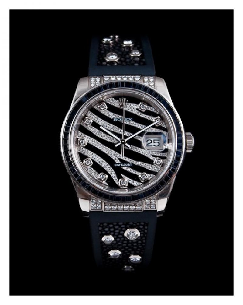 うーさん Женские часы Royal Black 36mm White Gold (116199SANR) - купить в