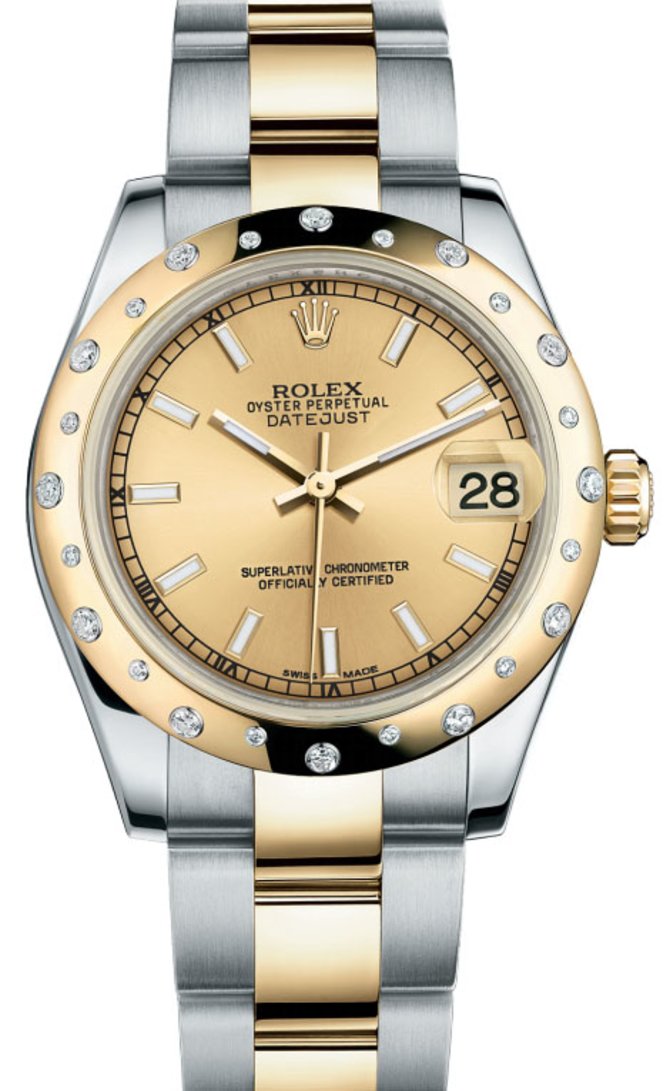 Rolex 178343 chio Datejust 31mm Steel and Yellow Gold 