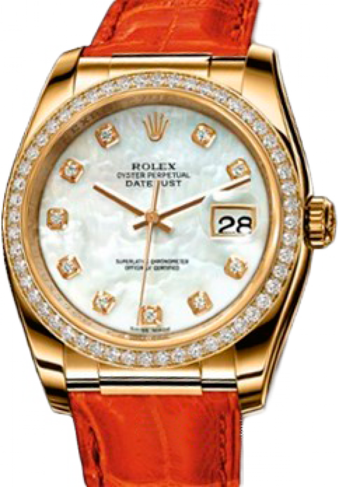 Rolex 116188 White MOP D Datejust 36mm Yellow Gold - фото 3