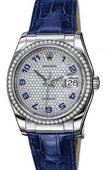 Rolex Datejust 116189 Paved 36mm White Gold