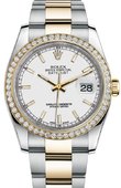 Rolex Datejust 116243 wio 36mm Steel and Yellow Gold