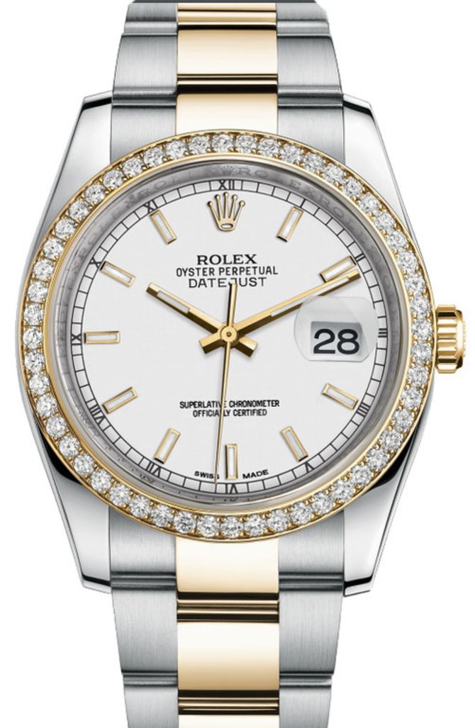Rolex 116243 wio Datejust 36mm Steel and Yellow Gold
