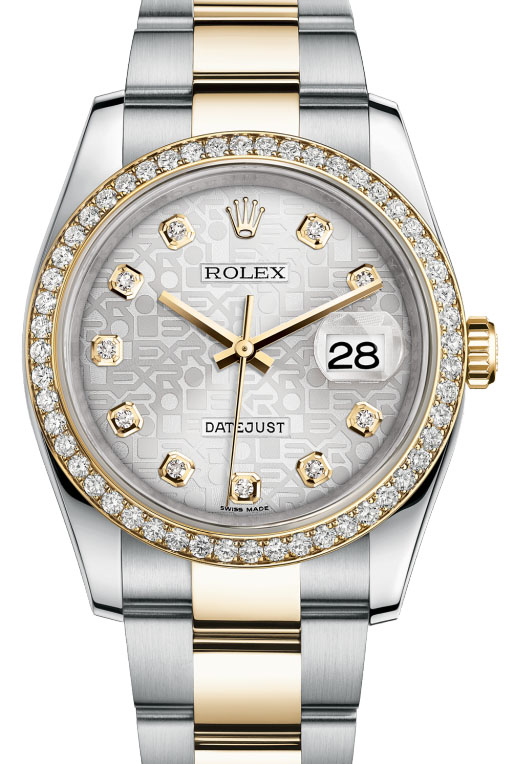116243 sjdo Rolex 36mm Steel and Yellow Gold Datejust