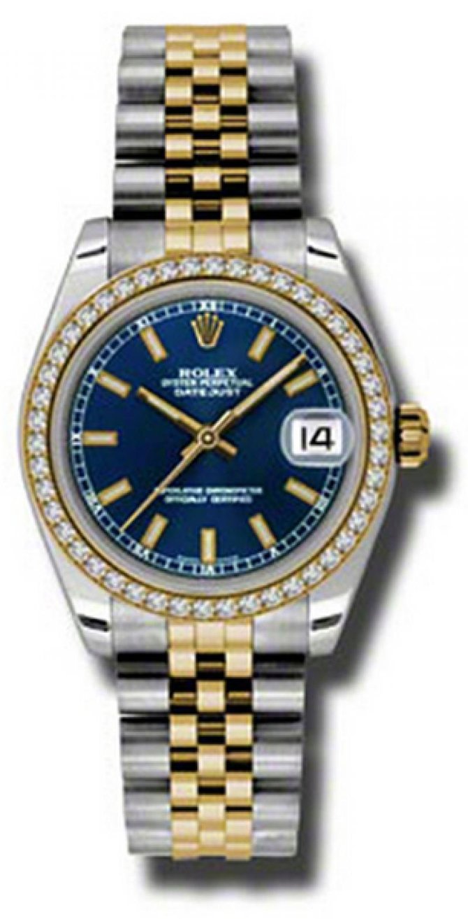 Rolex 178383 blij Datejust 31mm Steel and Yellow Gold  - фото 1