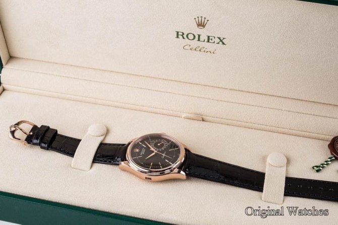 Rolex 50515 black dial Cellini Date - фото 10