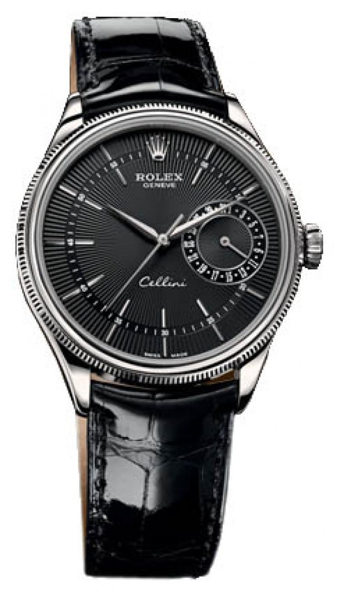 Rolex 50519 black dial Cellini Date