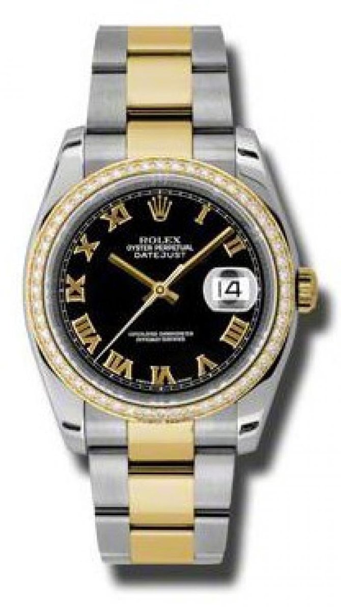 Rolex 116243 bkro Datejust 36mm Steel and Yellow Gold - фото 1