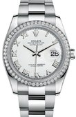 Rolex Datejust 116244 wro 36mm Steel and White Gold