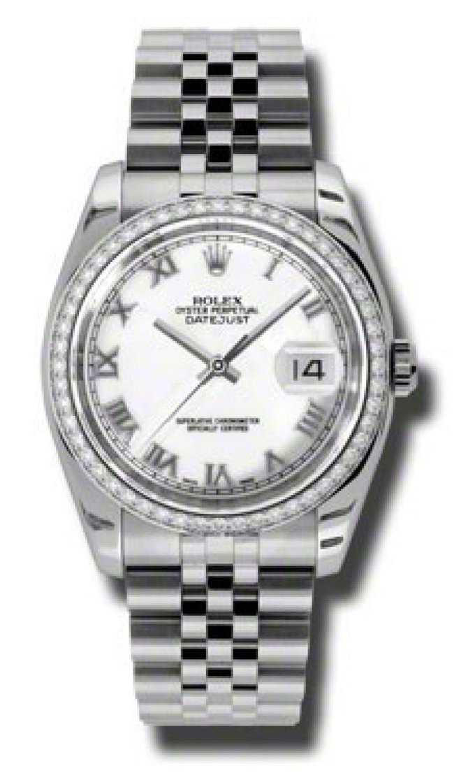 Rolex 116244-wrj Datejust 36mm Steel and White Gold - фото 1