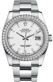 Rolex Datejust 116244 wio 36mm Steel and White Gold