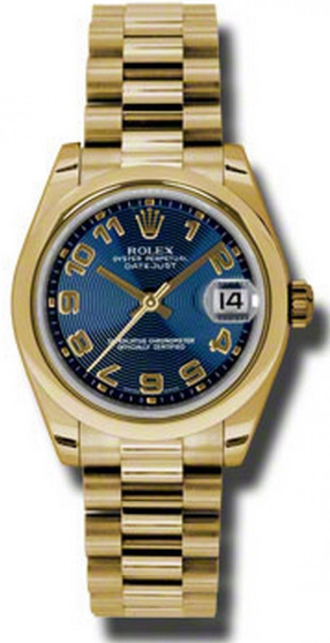 Rolex 178248 blcap Datejust 31mm Yellow Gold - фото 1