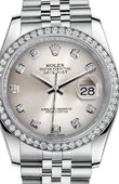 Rolex Datejust 116244-sdj 36mm Steel and White Gold