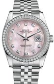 Rolex Datejust 116244 Pink MOP D 36mm Steel and White Gold