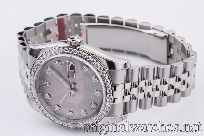Rolex 116244-dkmdj Datejust 36mm Steel and White Gold - фото 9