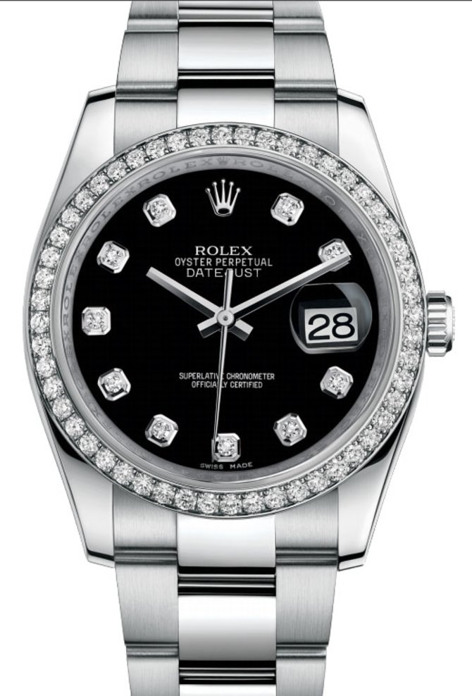 Rolex 116244 bkdo Datejust 36mm Steel and White Gold
