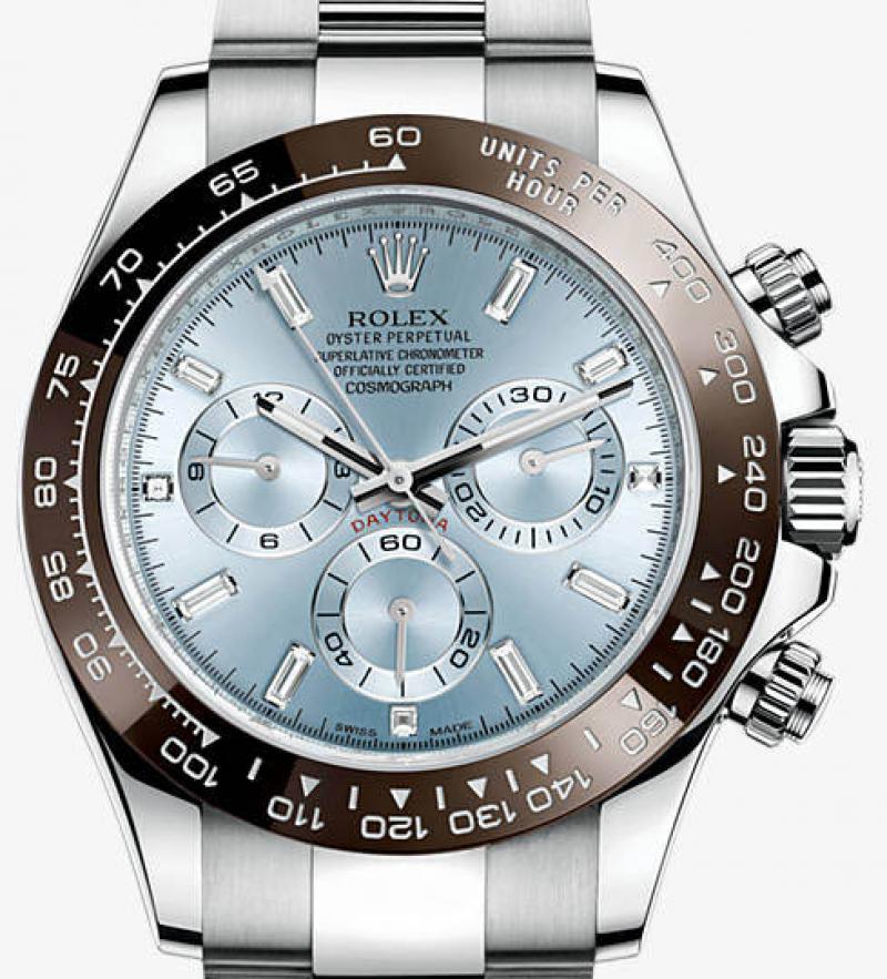 116506 blue diamond dial Rolex Platinum Daytona