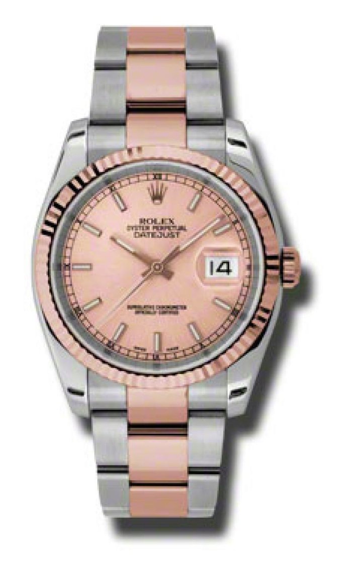 Rolex 116231 chso Datejust 36mm Steel and Everose Gold - фото 1