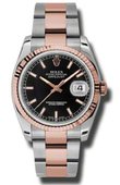 Rolex Datejust 116231 bkso 36mm Steel and Everose Gold