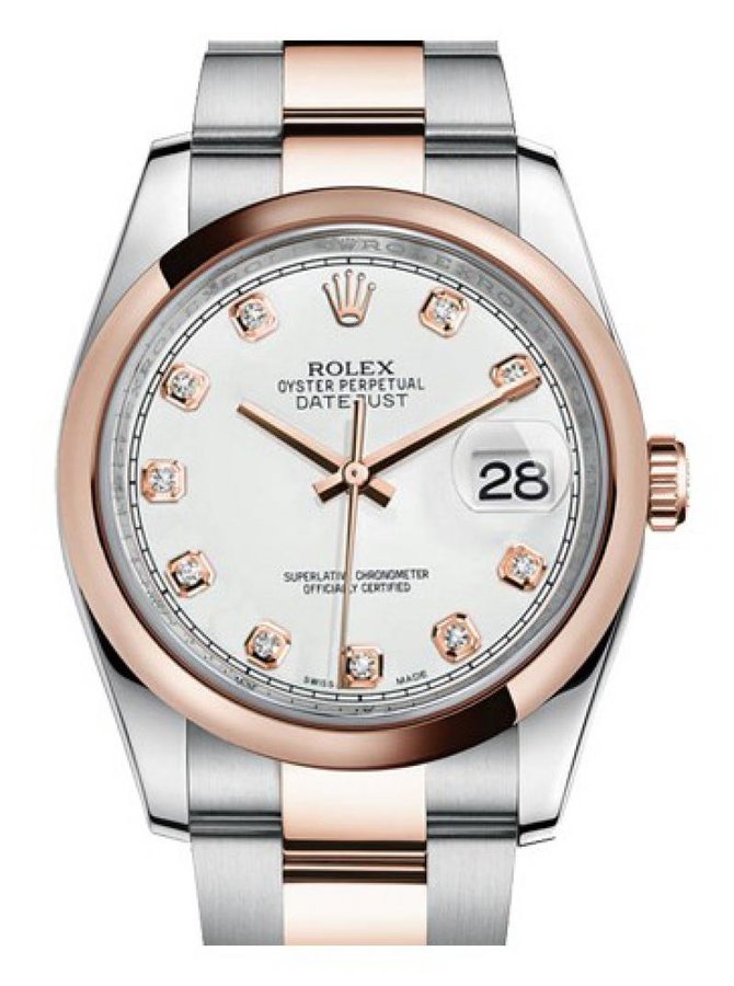 Rolex 116201 wdo Datejust 36mm Steel and Everose Gold - фото 1