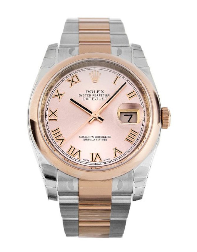Rolex 116201 chro Datejust 36mm Steel and Everose Gold