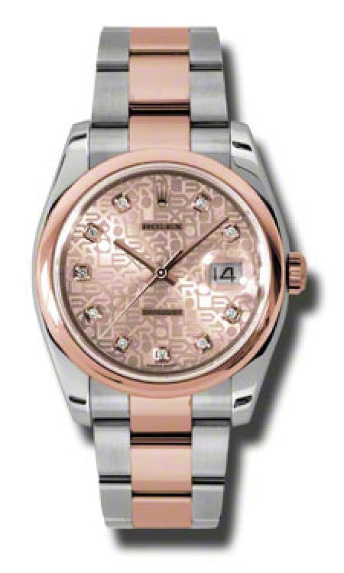 Rolex 116201 chjdo Datejust 36mm Steel and Everose Gold - фото 2