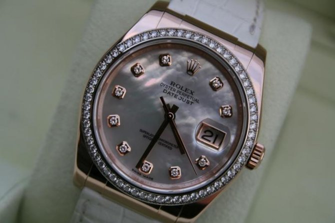 Rolex 116185 White MOP D Datejust 36mm Steel and Everose Gold  - фото 4