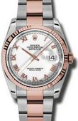 Rolex Datejust 116231 wro 36mm Steel and Everose Gold 
