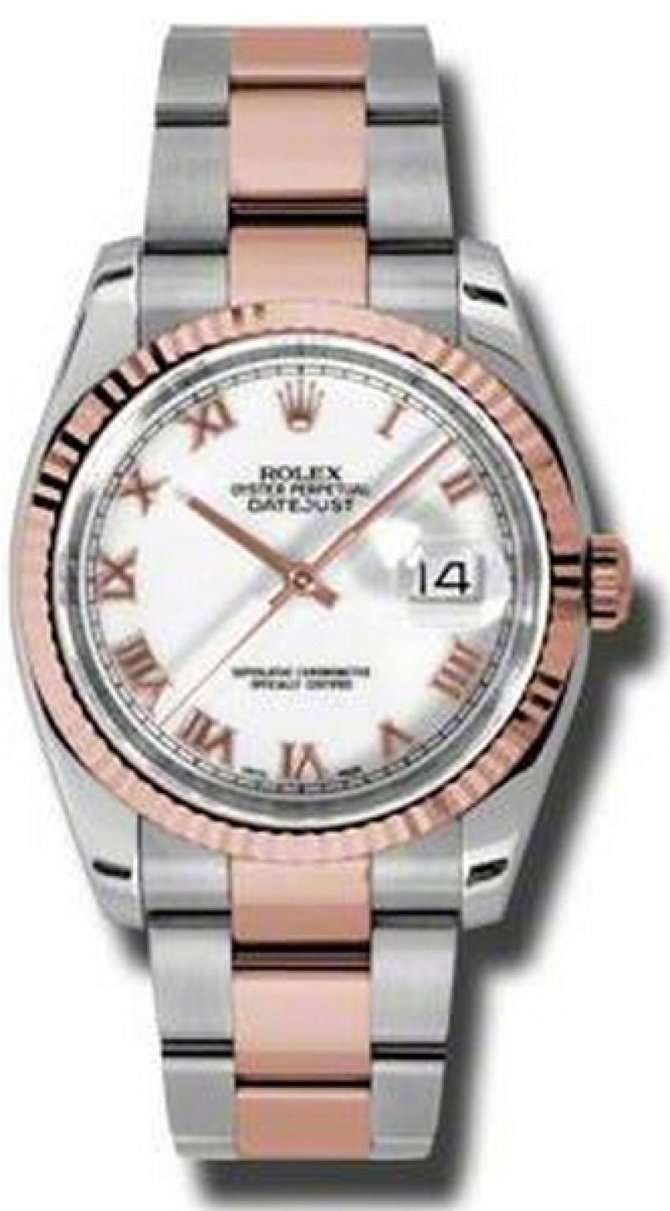 Rolex 116231 wro Datejust 36mm Steel and Everose Gold  - фото 1