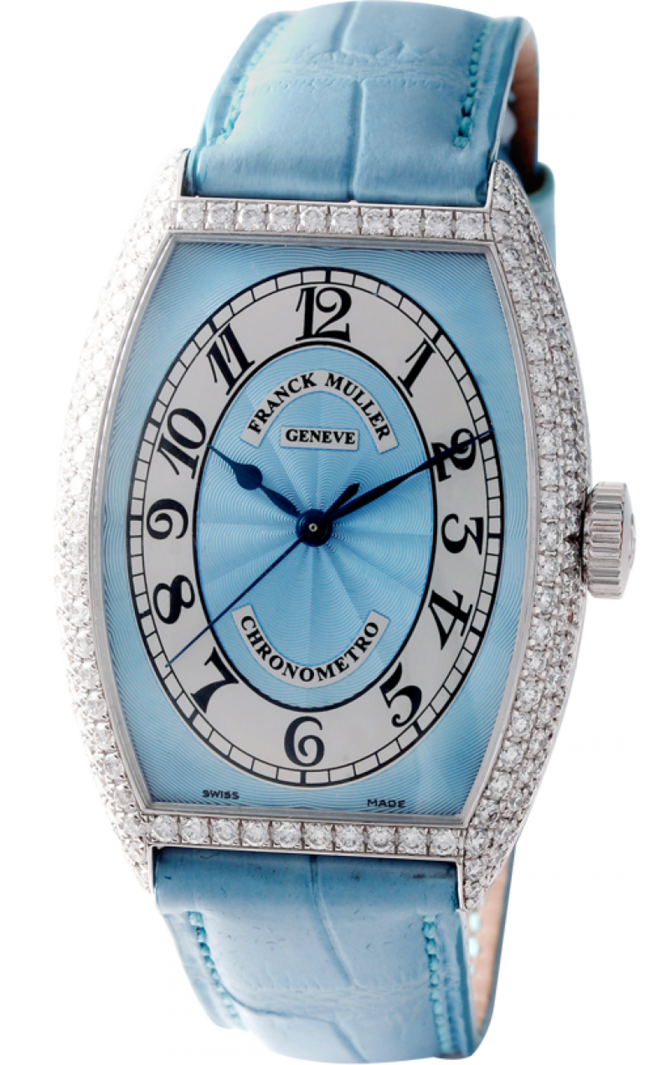 Franck Muller 5850 SC CHR MET D Blue Cintree Curvex Chronometro