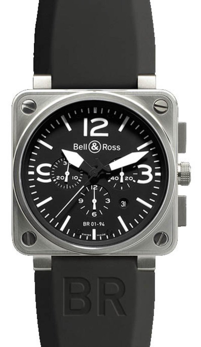 Bell & Ross BR 01-94 Steel Aviation Aviation Chronograph - фото 1
