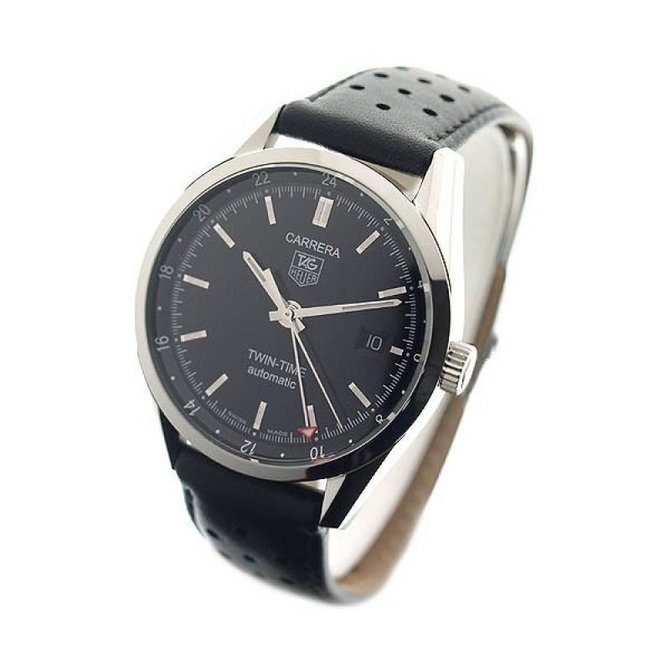Tag Heuer WV2115.FC6180 Carrera Calibre 7 Twin Time Automatic 39 mm - фото 8