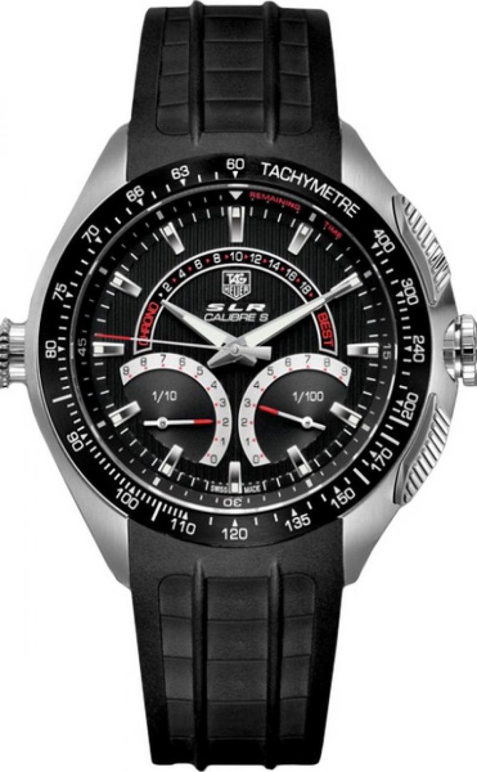 Tag Heuer CAG-7010.FT-6013 SLR Calibre S Laptimer 1/100th Electro-Mechanical Chronograph 47 mm  - фото 1