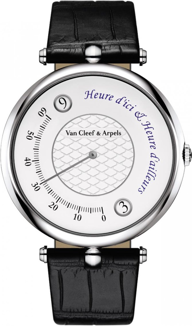 Van Cleef & Arpels Heure d’ici & Heure d’ailleurs Mens Watches  Pierre Arpels 42 мм