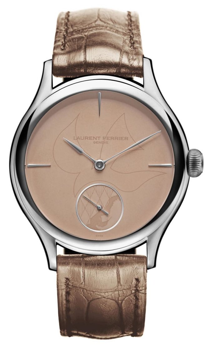 Laurent Ferrier Exceptional creation Galet Classic Tourbillon Double Spiral with a picture of a dove - фото 1