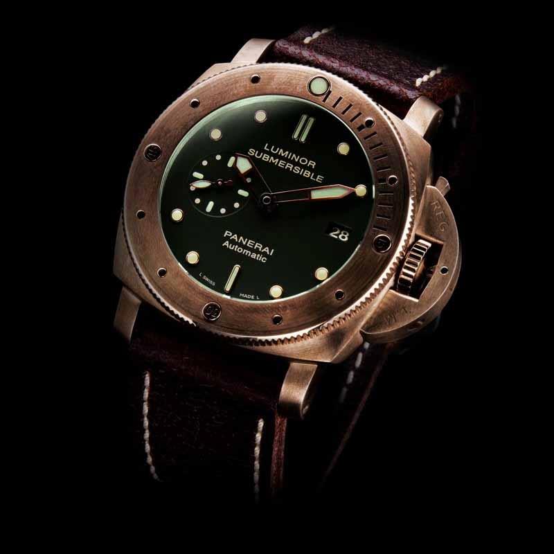 Мужские часы Luminor Submersible 1950 3 Days Bronzo Limited
