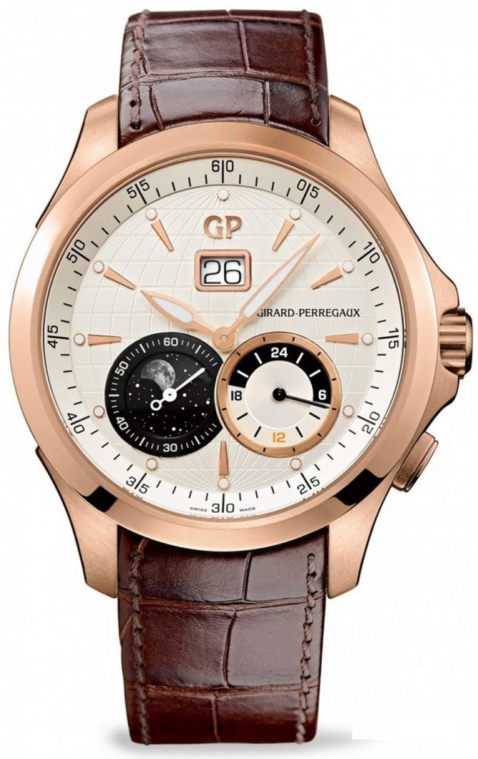 Girard Perregaux 49655-52-131-BB6A WW.TC Traveller Large Date, Moonphase & GMT 