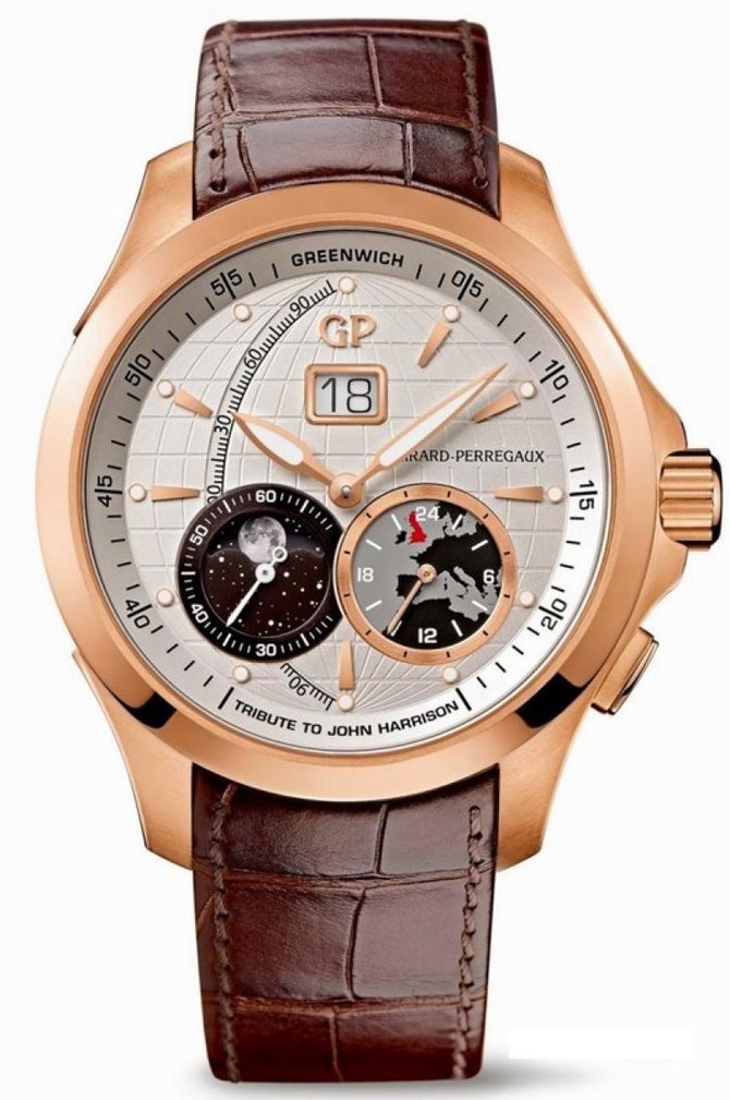 Girard Perregaux 49655-52-133-BBBA WW.TC Traveller Large Date, Moonphase & GMT 