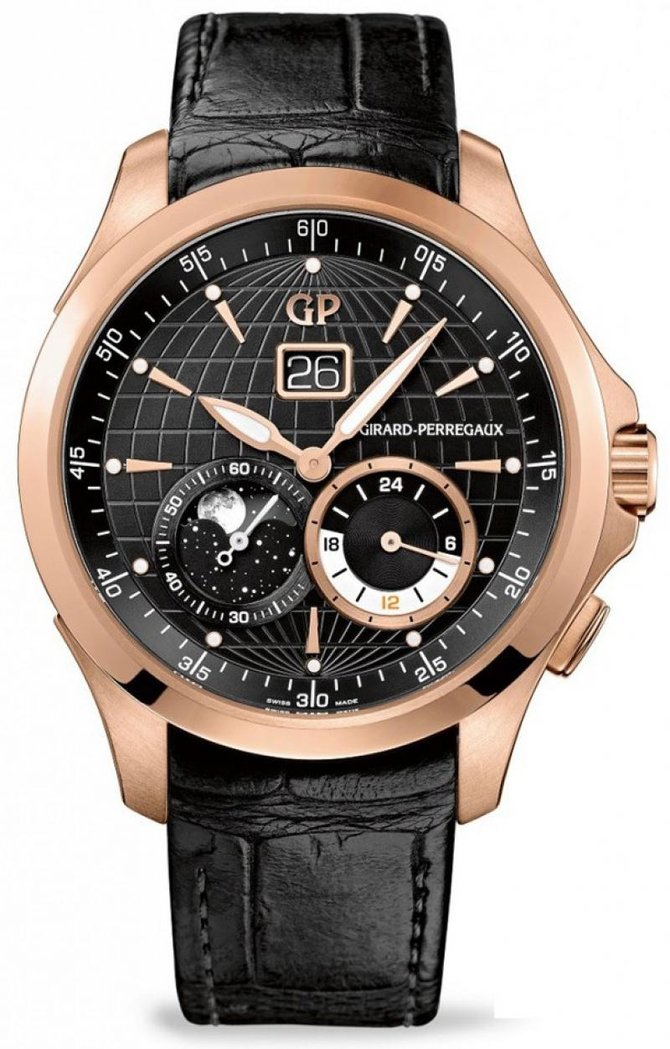 Girard Perregaux 49655-52-631-BB6A WW.TC Traveller Large Date, Moonphase & GMT 